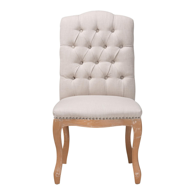 Aarons 18.72 " H Tufted Upholstered Side Chair