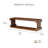 Sephine Modern Boxy 2-Tier Floating Wooden Wall Shelves, Decorative Storage Shelf for Kitchen, Bedroom, Living Room, Office