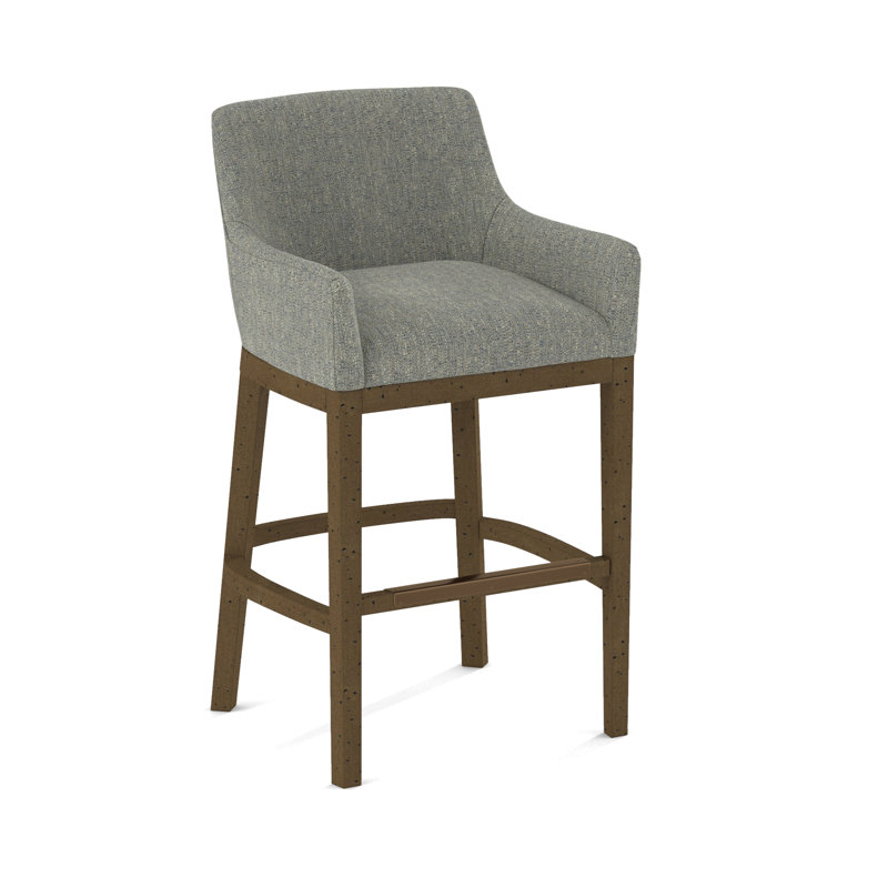 Upholstered Stool, Black, 61650-33