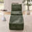 Kapellen Upholstered Flannel Modular Accent Chair with Ottoman Set, 2 Pcs Slipper Chair and Footrest Set with Pillow, Armless "Boneless" Cloud Sofa for Living Room Bedroom-2077554738