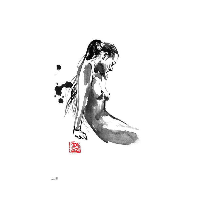 On The Shore by Péchane - Print on Canvas, Wrapped Canvas, 101.6 cm H x 66.04 cm W x 1.91 cm D