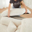Méridienne à assise simple de 53 pouces à sensation cocooning moderne, canapé modulaire avec coussin décoratif élégant-54471661-54471650-54471655