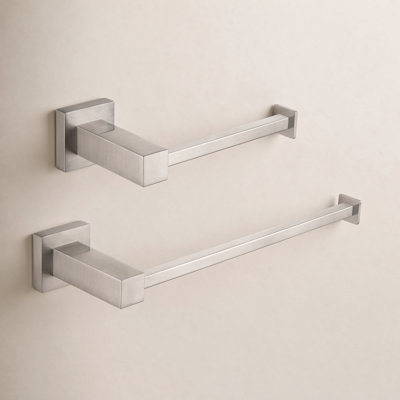 Cube 2-Piece Bathroom Hardware Set