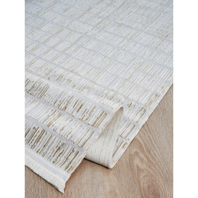 Rasima Striped Machine Made Indoor / Outdoor Area Rug, Rectangle 80 x 150cm