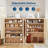 44.5-in Tall Fluted Shoe Cabinet with Doors, 5-Tier Wooden Storage Organizer with Adjustable Shelves