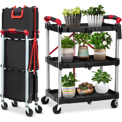 83.5cm H x 58.25cm W Utility Cart with Wheels