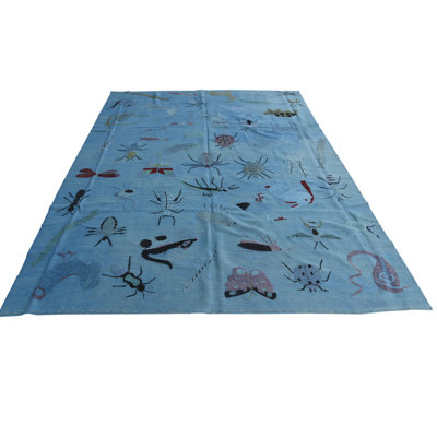 Tapis bleu Odell