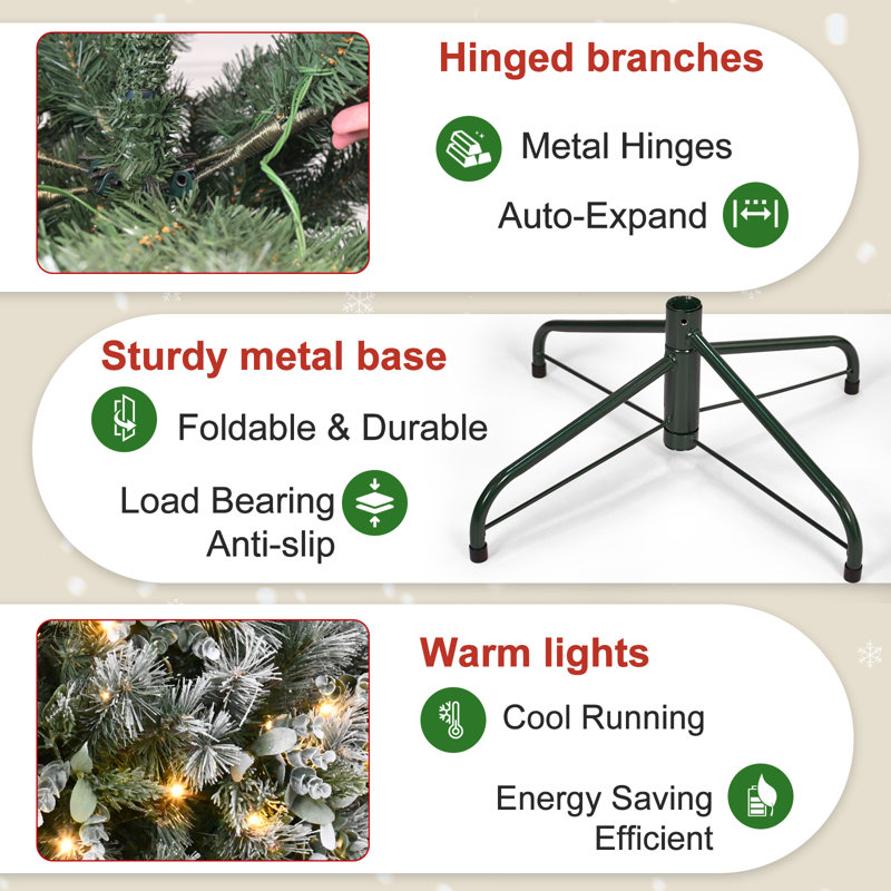 Arbre de Noël enneigé de qualité supérieure