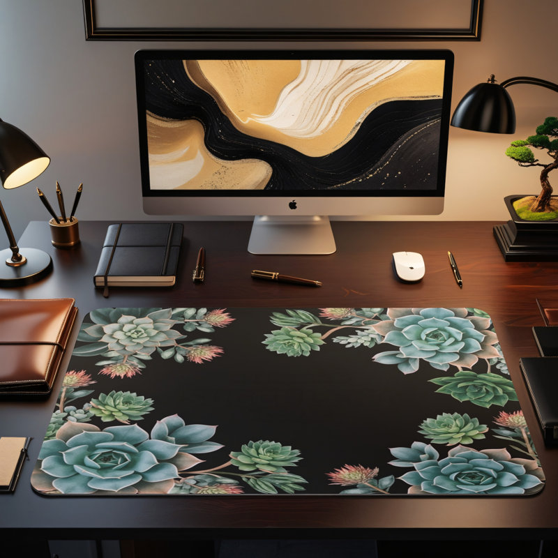 Polyester Desk Pad, 31.5x15.5
