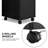 47.2'' Makeup Vanity Desk, Classic Nail Desk with Drawer Cabinet and Wheels-92620370