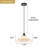 1-Light Dome Ribbed Glass Texture Pendant Light-130737680