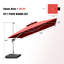 Justhin 3.3m Square Cantilever Umbrella With Base-179493648