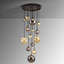 Duhart 14 - Light Black Cluster Pendant
