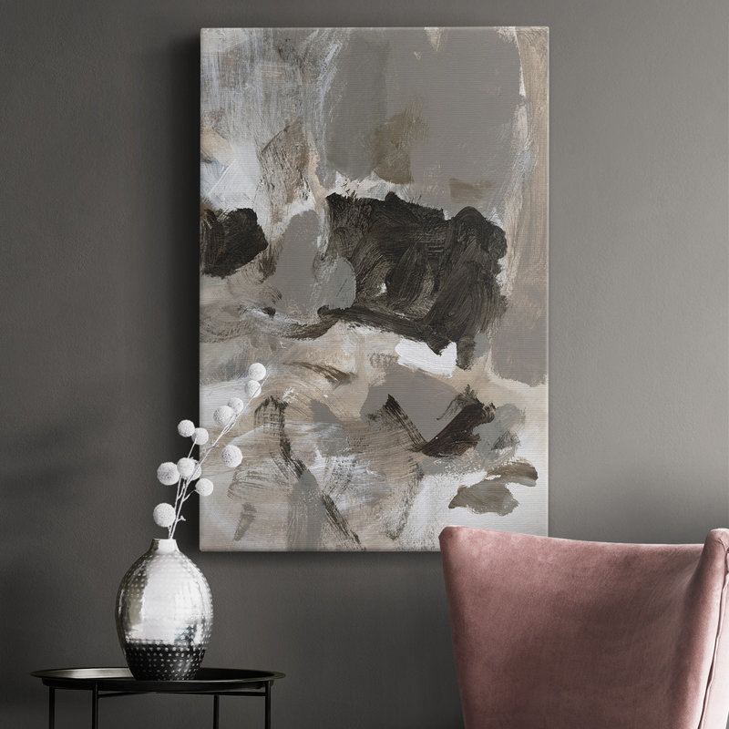 Moka I - peinture sur toile tendue, H 60 po x l 40 po x P 1,5 po