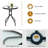 2 - Person Patio Dining Set Umbrella Hole Included Round Table