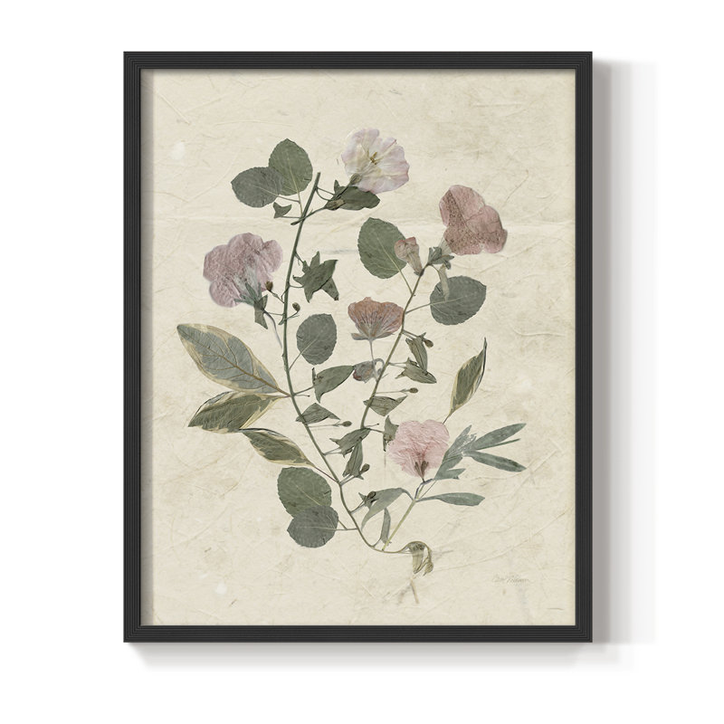 Pressed Arrangement I, reproduction encadrée - bois massif, Noir, noir, noir, noir, H 21 po x l 17 po