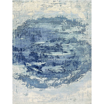 Tapis rectangulaire noué à la main 4 pi x 6 pi Rectangle