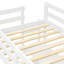 Lit mezzanine en bois avec tablettes-759835581