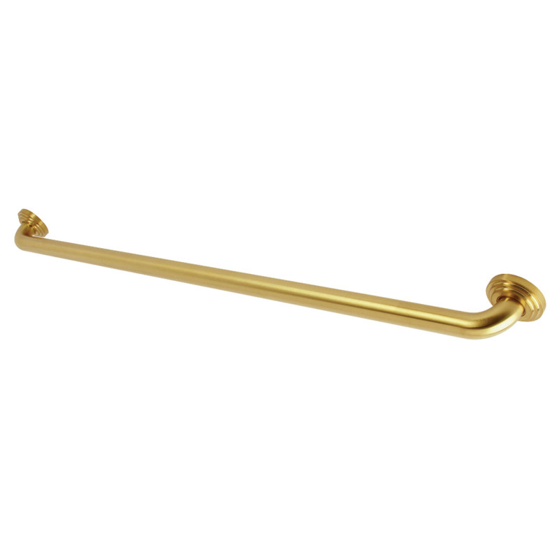 Kingston Brass Milano 1-1/4 Inch O.D Grab Bar, 2.81" H x 44.81" W x  2.75" D, Brushed Brass