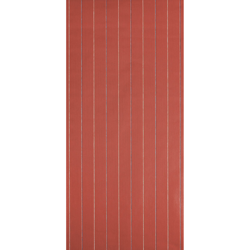 Schumacher X Backdrop Draper Stripe Wallpaper, Red