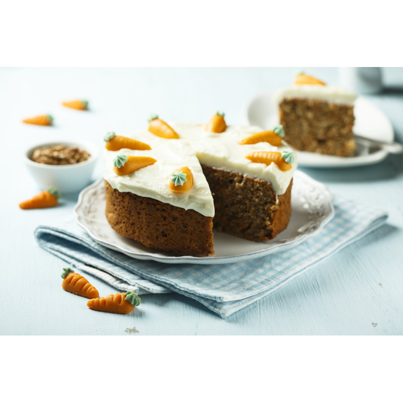 Carrot Cake - Wrapped Canvas Print, 61cm H x 91cm W x 3.8cm D
