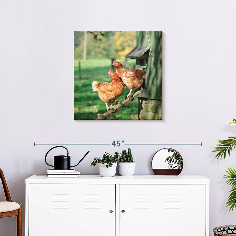 Crowle Two Scottish Chicken, 24" H x 24" W