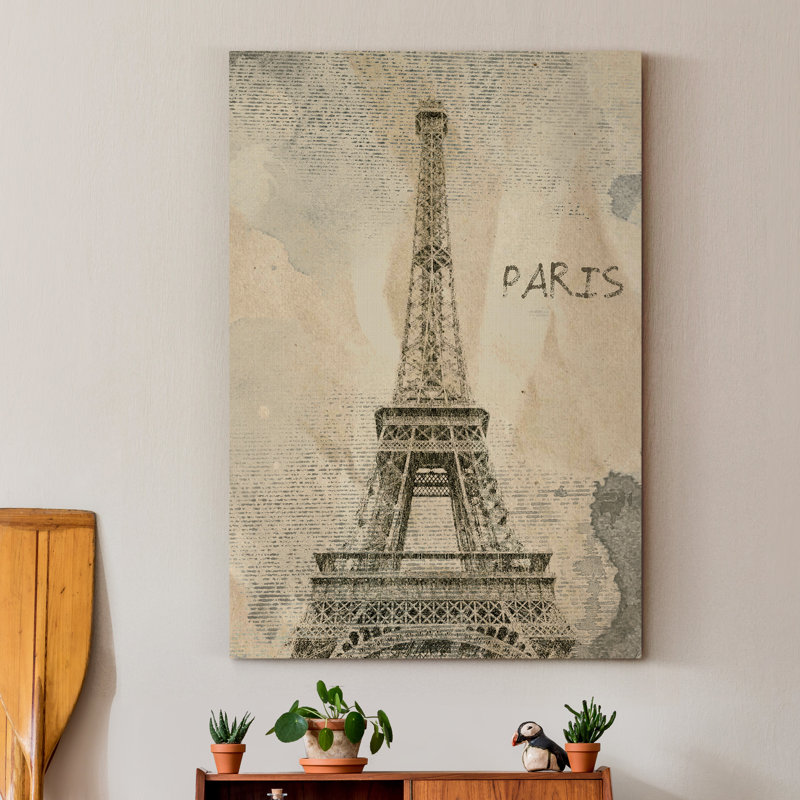 " Remembering Paris ", 27" H x 18" W x 1" D