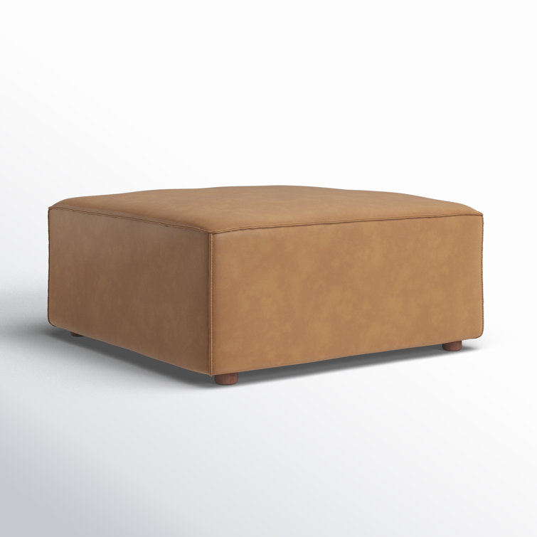 FORM OTTOMAN SONORAN TAN LEATHER