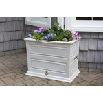 Red Barrel Studio® 42 Gallons Plastic Drainable Planter Rain Barrel