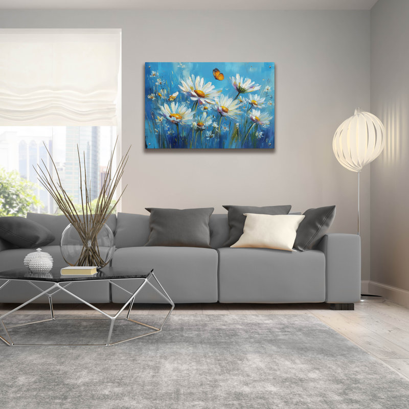  «Daisy Sky» par Ann Klee, art mural en verre acrylique, 36 po x 24 po, H 24 po x l 36 po