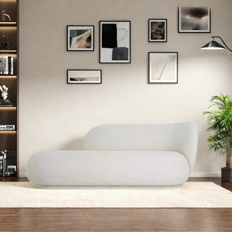 Chaise luxueuse en bois massif d'eucalyptus clair, Orienté à droite