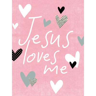 «Jesus Loves Me 2», art textuel sur toile tendue