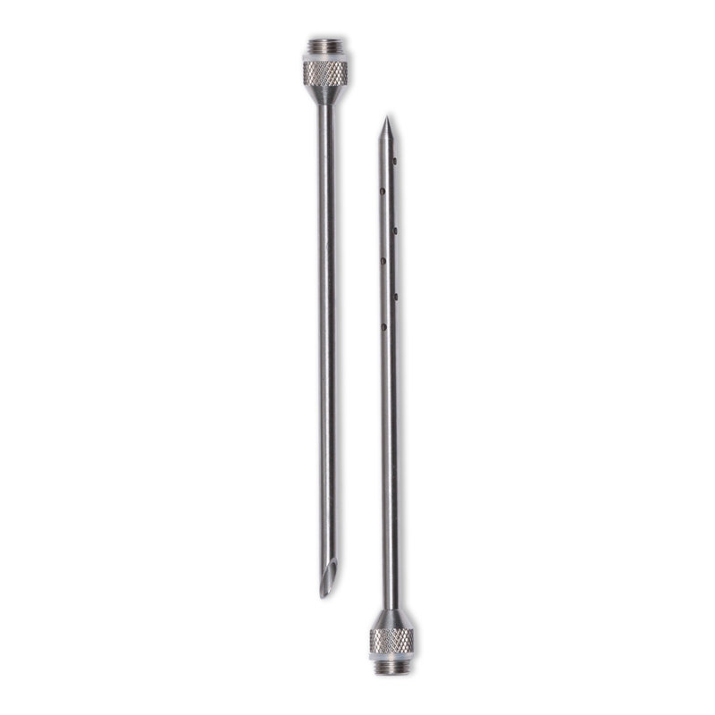 Stainless Steel Manual Meat Injector with Interchangeable Needle Tips
