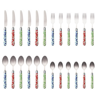 Mcdonnell 24 Piece 18/10 Stainless Steel Cutlery Set, Service for 6