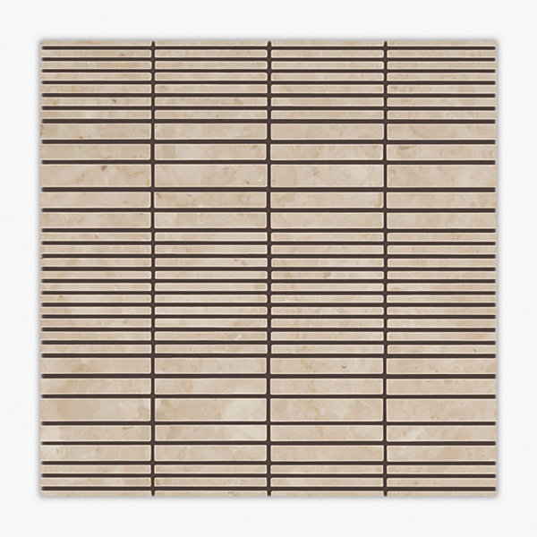 Turkish Marfil Polished Helsinki Marble Mosaic
