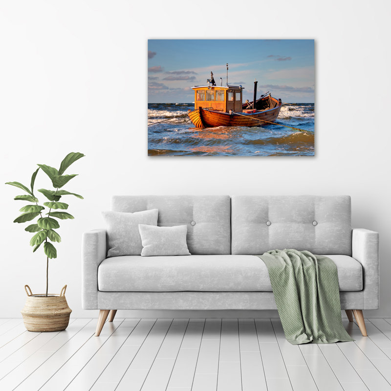 Fishing Boat - Unframed Art Prints on Glass