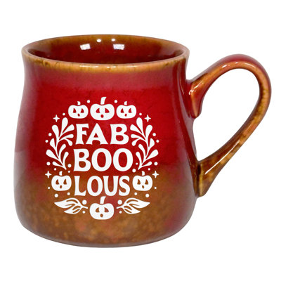 Fab-Boo-Lous Red and Gold Ceramic Mug
