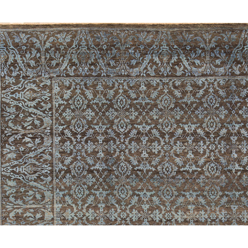 Neo Villa Oriental Area Rug in Charcoal/Blue