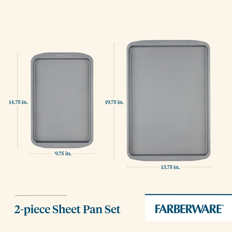 Farberware Insulated Nonstick Stainless Steel 2-Piece Sheet Pan Set