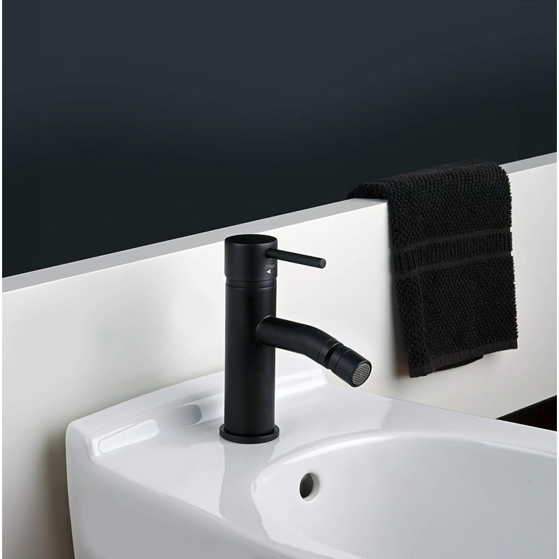 Single Lever Bathroom Bidet Tap, Temperature Control, Water Saving System,Black