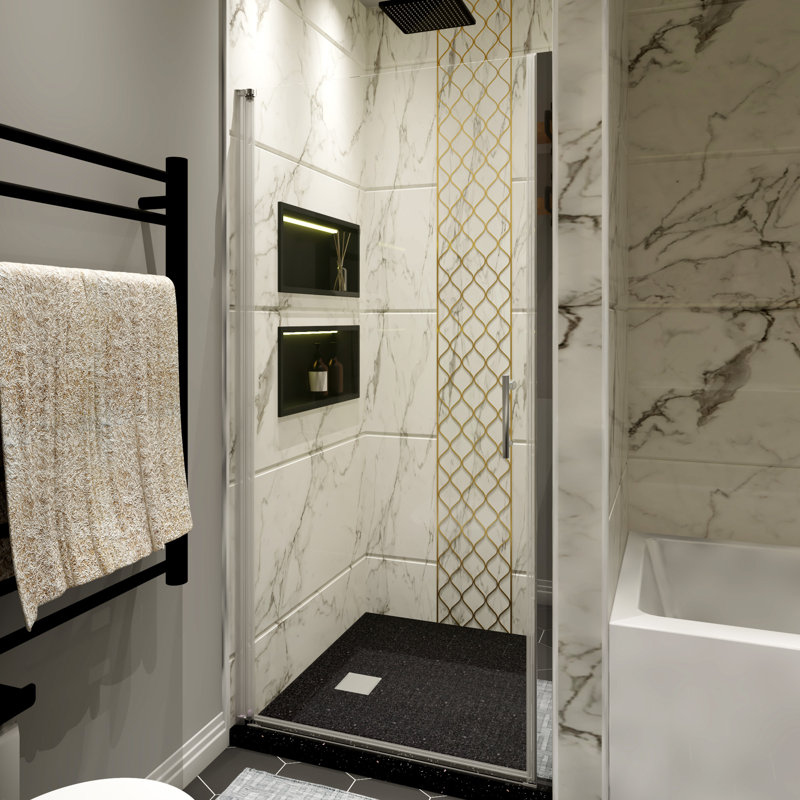 Portes de douche, Chrome