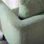 Fauteuil de détente moderne pour la chambre à coucher, fauteuil confortable en mousse et bois avec fonction de glissement et pieds solides