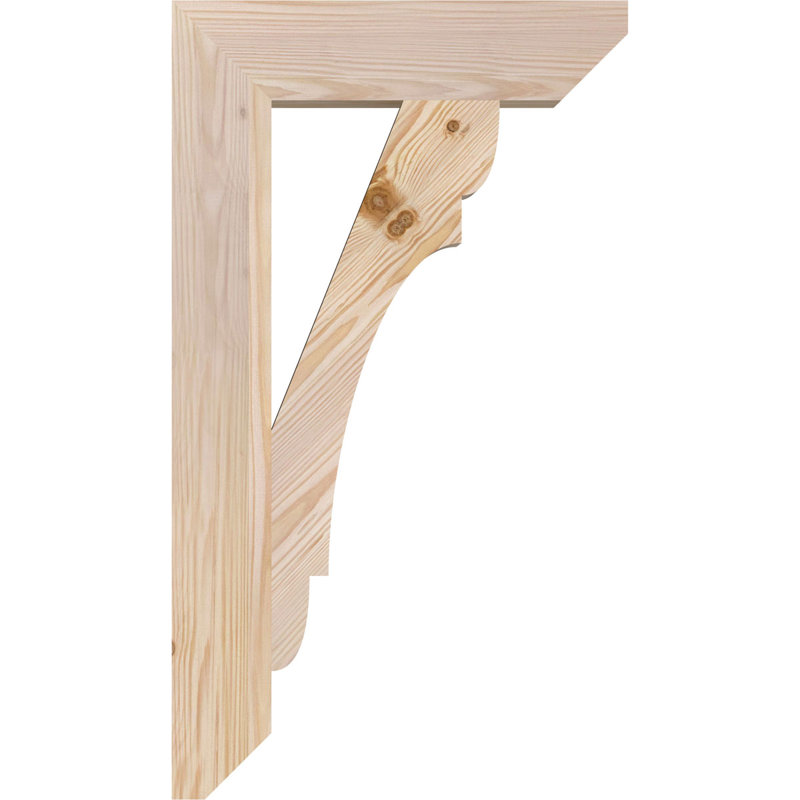 Support latté 3 1/2 "x P 16" x H 28 ", sapin Douglas, Douglas (lisse), H 28 po x l 3,5 po x P 16 po