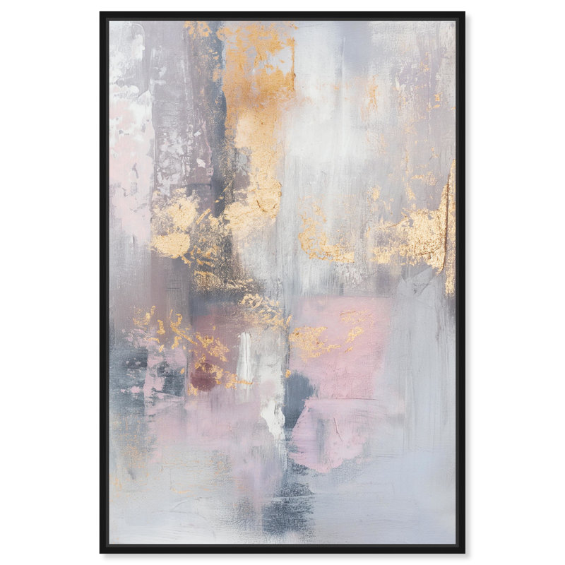 «Refreshing Boho Elegant Abstract Wall Art» par Art Remedy, Cadre noir, H 16 po x l 11 po