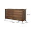 Commode 8 tiroirs Noyer