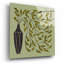 Art mural en verre épique 12 po x 12 po «Many Leafed Bouquet» par Renea L. Thull