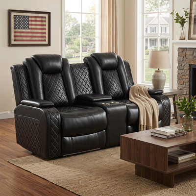 73.5'' Faux Leather Loveseat