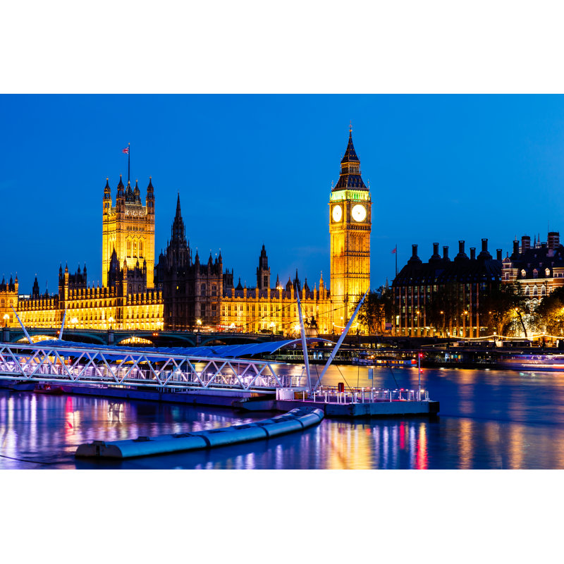 Hamond Big Ben And House Of Parliament - Wrapped Canvas Print, 61cm H x 91cm W x 3.8cm D