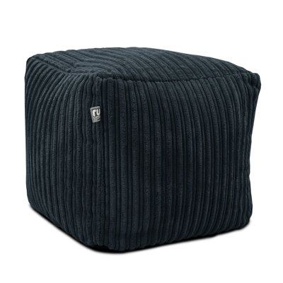 rucomfy Beanbags Corduroy Cube Footstool Bean Bag. Home Decor Accessories for Living Room, Lounge and Bedroom. Modern Furniture Square Pouffe. Machine Washable. 38 x 38 x 38cm