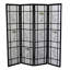 Haut noir 4 po 70 po avec motif floral complexe pour la décoration de la pièce